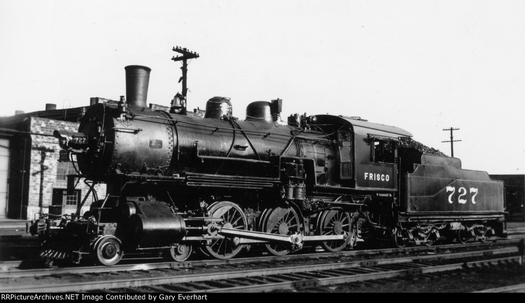 SLSF 4-6-0 #727 - St Louis - San Francisco